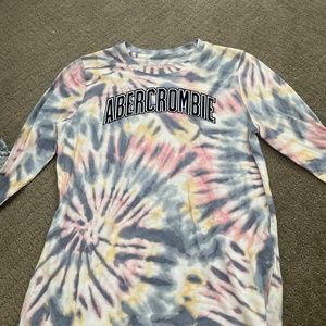 Tie dye Abercrombie long sleeve kids